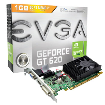 EVGA GeForce GT 620 Refurbished Low Profile Compatible Graphics Card ...