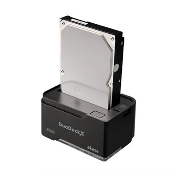 Black DuoDock X with WiFi Bridge & USB 3.0 for 2.5/3.5 ...