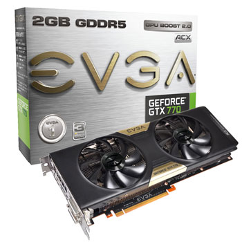 EVGA GeForce GTX 770 Dual Bios 2GB with ACX Cooling Nvidia PCI Express ...