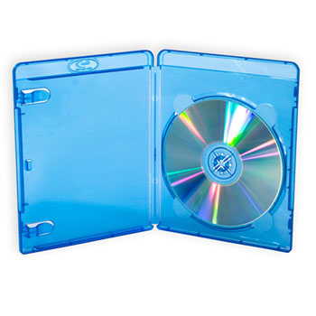 100pcs Amaray Blu-Ray 14mm Single Media Case - Holds One Blu-Ray/DVD/CD ...