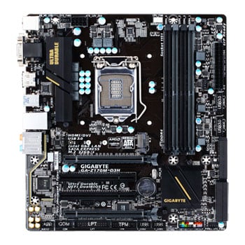 Gigabyte Z170M-D3H Skylake CrossFire Micro ATX Motherboard LN66203 - GA ...