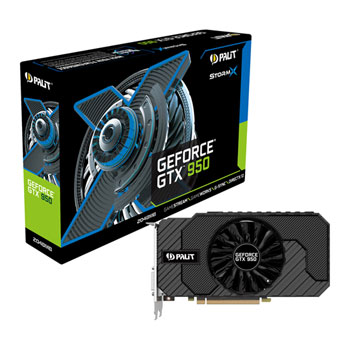 PALIT GeForce GTX 950 STORM X Single Fan Graphics Card 2GB LN66750 ...