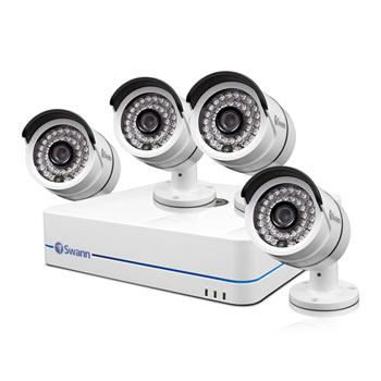 Swann 8 Channel 1TB 720p CCTV Network Video Recorder 4x PoE Camera Kit ...