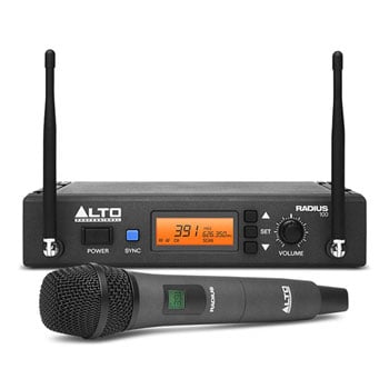 Alto Radius 100 UHF Diversity Wireless Microphone System Plus Handheld Mic