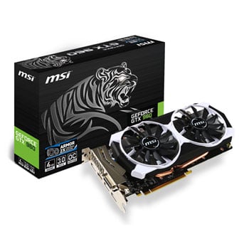 MSI GeForce GTX 960 Black White OC Graphics Card 4GB LN71839 - GTX 960 ...