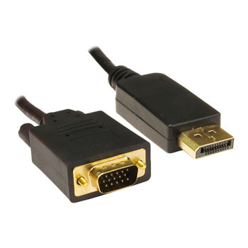 Scan 100cm DP 1.1 to VGA Cable LN72077 - HDHDPORT-VGA-1M | SCAN UK