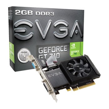 EVGA GeForce GT 710 Low Profile Single Slot Graphics Card 2GB LN72367 ...