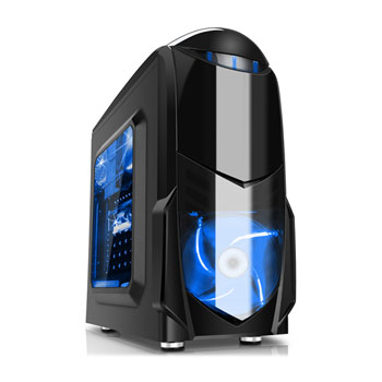 Nero Black Pc Gaming Case From Game Max With Usb 3 0 Ln Gmx Nero Blackblue Scan Uk