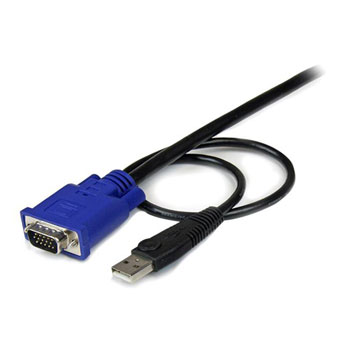 StarTech.com 6FT USB and VGA to VGA 2-in-1 KVM Server Cable LN75490 ...