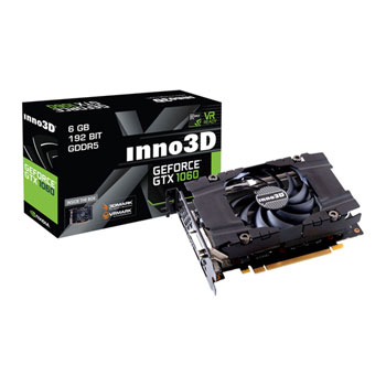Inno3D NVIDIA GeForce GTX 1060 6GB Compact X1 Graphics Card LN76155 ...