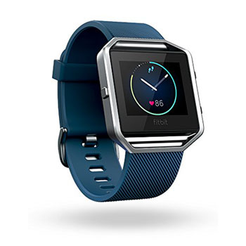 Fitbit blaze blue sales stainless steel