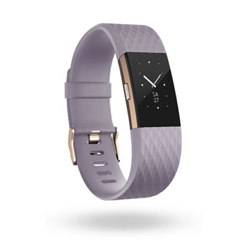 Fitbit Charge 2 Fitness Activity Tracker Lavender/Rose - FB407RGLVS-EU | SCAN UK