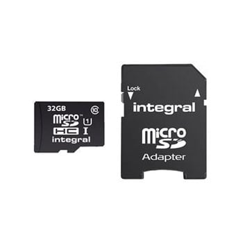 UltimaPro 32GB microSDHC Class 10 Memory Card with SD Adapter LN83229 ...