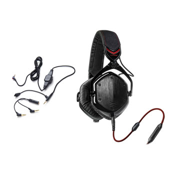 V-MODA Crossfade M-100 Headphones (Shadow) + V-MODA BoomPro Microphone Cable Bundle LN84029 | UK