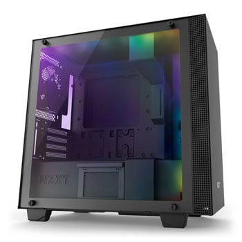 NZXT Black H400i Smart Micro ATX Windowed PC Gaming Case LN84549 - CA ...