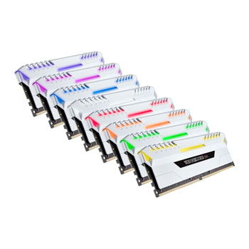 Corsair 128gb White Vengeance Rgb Ddr4 3000mhz Memory Kit 8x 16gb Ln84624 Cmr128gx4m8c3000c16w Scan Uk