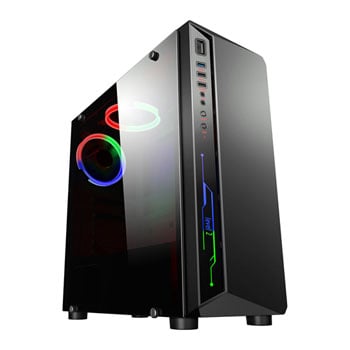 CiT Blitz RGB Windowed Mid Tower PC Gaming Case LN89421 - CIT-BLITZ ...