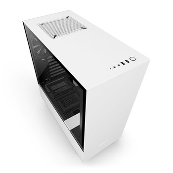 NZXT White H500 Tempered Glass Window Midi PC Gaming Case LN89903 - CA ...