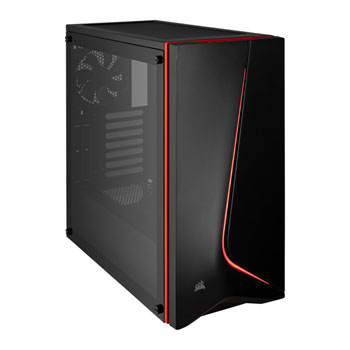 Corsair Carbide Series SPEC-06 Tempered Glass Red LED Midi PC Gaming ...