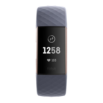 Fitbit Charge 3 Blue Grey/Rose Gold Fitness Band LN92706