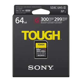 Sony Tough SD Card 64G SDXC UHS-II Card LN93984 - SFG64T | SCAN UK