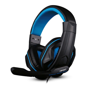 black and blue ps4 headset