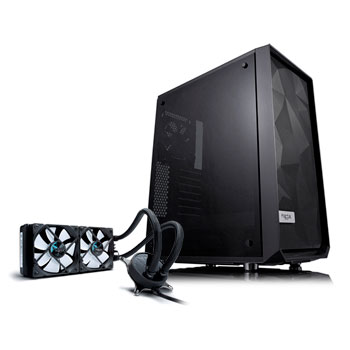 Fractal Design Meshify C Blackout TG Mid Tower & 240mm Celsius S24 CPU ...