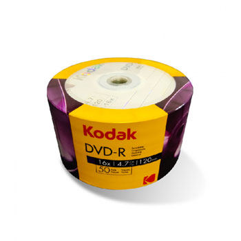 50 Pack Kodak Dvd R Branded Non Printable 16x Ln Kodak Dvd R Logo Scan Uk