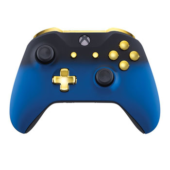 Custom Controllers Xbox One Controller Blue Shadow And Gold Edition 