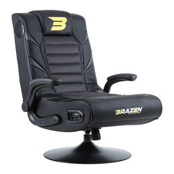 Brazen Panther Elite 2 1 Gaming Chair Black Grey