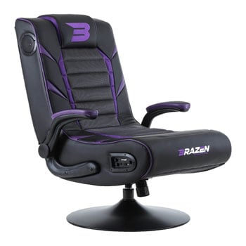 BraZen Panther Elite 2.1 Gaming Chair Black/Blue LN101740 - 18060 | SCAN UK