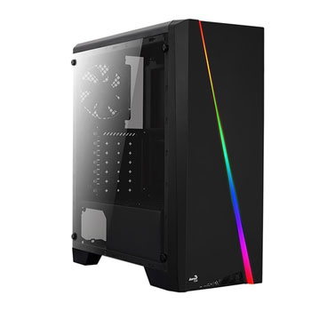 Aerocool Cylon, Black, RGB LED, Mid Tower with Aerocool Cylon PSU 600w ...