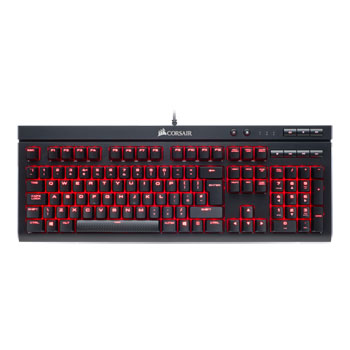 corsair k68 ip32 spill resistant mechanical keyboard cherry red