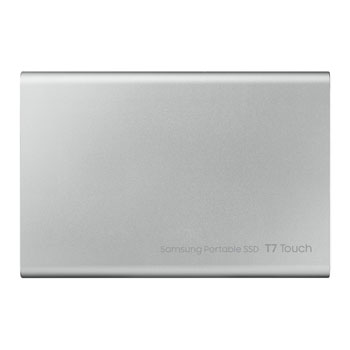 SAMSUNG T7 Touch Silver 2TB Portable SSD with Fingerprint ID LN105089 -  MU-PC2T0S/WW