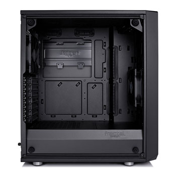 Fractal Design Meshify C Blackout TG Chassis & 240mm Celsius S24 Black ...