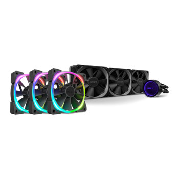 NZXT Kraken X73 RGB 360mm Water Cooler & 3x 120mm Aer RGB 2 Fans Bundle