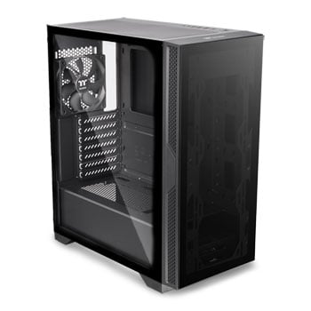 Thermaltake Black Versa T25 Tempered Glass Mid Tower PC Gaming Case ...