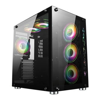 GameMax DS360 Tempered Glass Mid Tower PC Gaming Case LN116958 - GMX ...