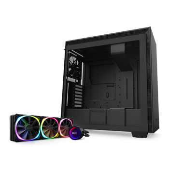 NZXT H710 Black Mid Tower + NZXT Kraken X73 RGB AIO Bundle