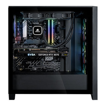 Gaming PC with NVIDIA GeForce RTX 3070 and Intel Core i7 12700 