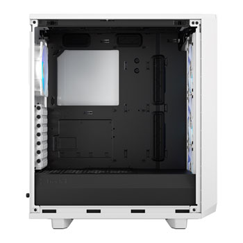 Fractal Meshify 2 Compact RGB White Mid Tower Tempered Glass PC Case ...