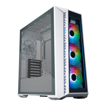 CoolerMaster MasterBox 520 White ARGB Mid Tower TG PC Case LN128332 ...