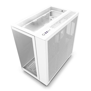 NZXT H9 Elite White Mid Tower Tempered Glass PC Gaming Case LN130561 - CM- H91EW-01