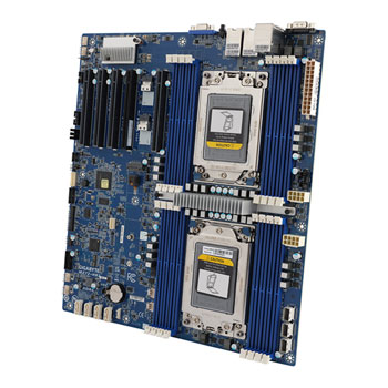 Gigabyte AMD MZ72-HB2 E-ATX Dual Socket EPYC 7003 Motherboard LN135301 ...