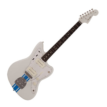 Fender 2023 Made in Japan Traditional 60s Jazzmaster, Rosewood Fingerboard,  Olympic White with Blue