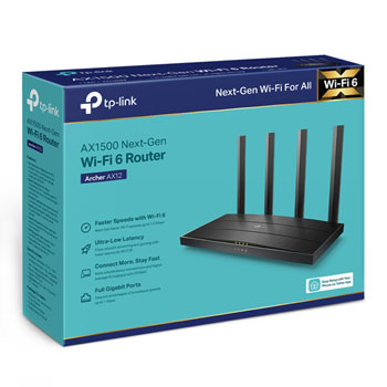 TP-Link Archer AX1500 WiFi 6 Dual-Band Wireless Router