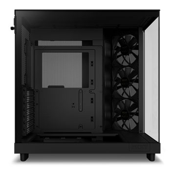 Nzxt H6 Flow Black Compact Dual-chamber Tempered Glass Pc Case Ln138893 