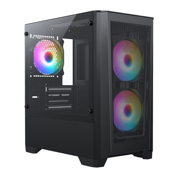 CiT Level 2 Black Tempered Glass MicroATX Case LN139334 - CIT-LEVEL2-MB ...