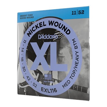 D Addario EXL116 Nickel Wound Electric Guitar Strings Medium Top