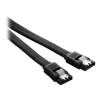 CableMod ModFlex 30cm Black Sleeved SATA 3 Cable LN140729 - CM-CAB-SATA ...